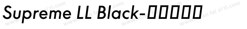Supreme LL Black字体转换